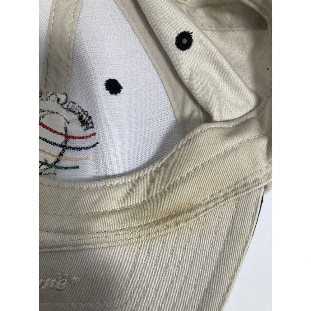 Bridgestone Invitational Golf Hat Cap Adult Off White Firestone CC STAINs‎